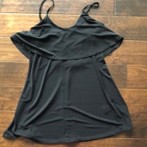 Black Express Flouncy Top Dress